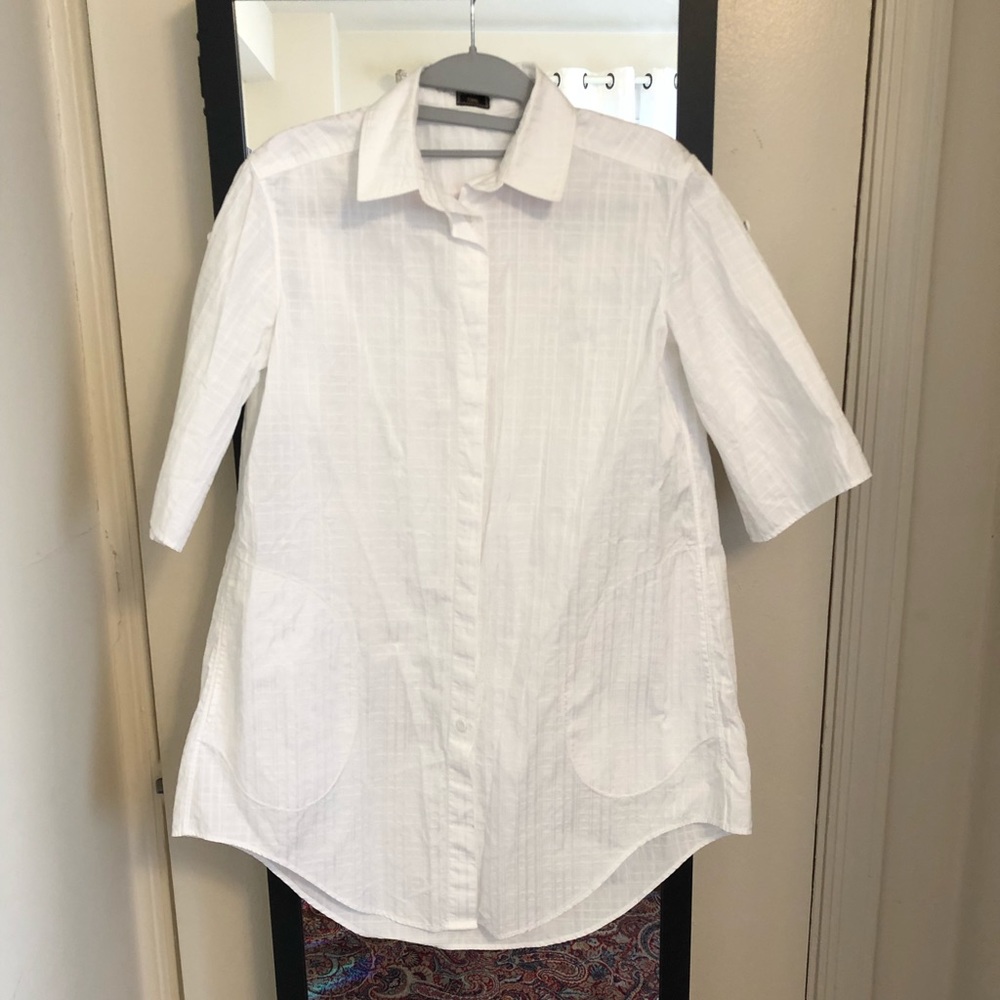 Jean Paul Gaultier white shirt dress